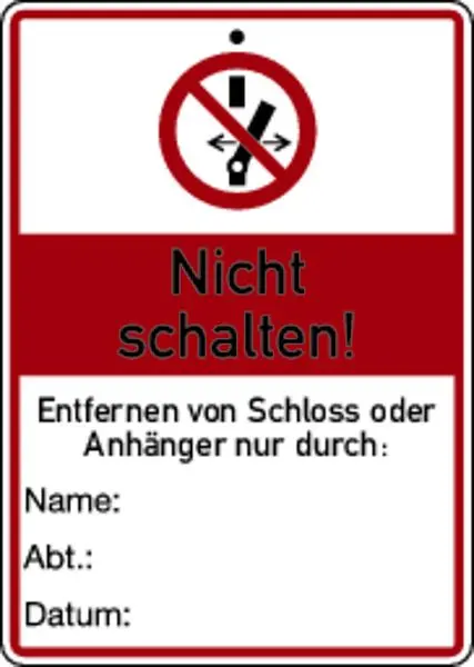 Schilder Klar Nicht schantiken! 105x148x1.5 mm Kunststoff 7123/71