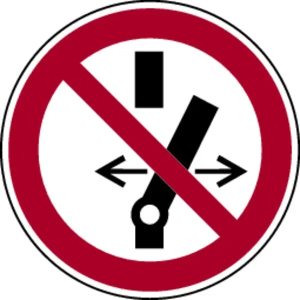 Schilder Klar Verbotszkalibrieren Nicht schantiken DIN EN ISO 7010-P031 (pro Bogen 16 Stück) 20 mm Folie selbstklebend 13...