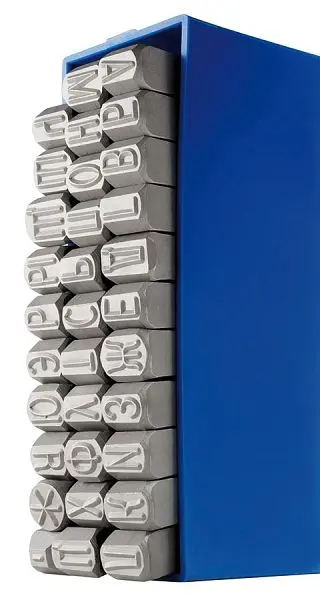 GRAVUREM Schlagbuchstaben (KYRILLISCHES ALPHABET) Schrifthöhe: 10 mm 10810000