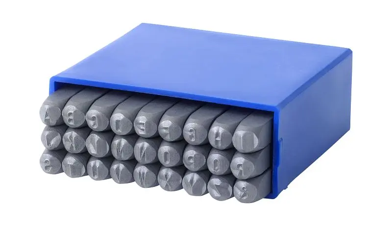 GRAVUREM S Standard Schlagbuchstabensatz -Z &amp; Schrifthöhe: 1 mm 10101000