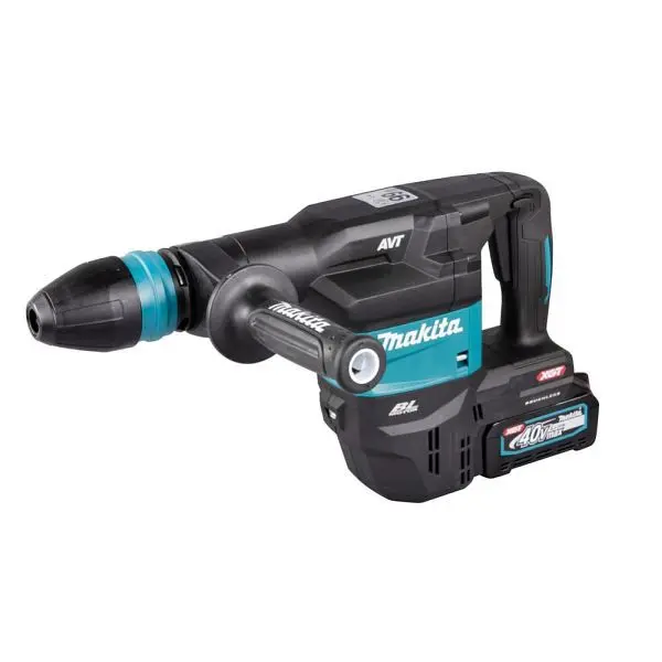 Makita Akku-Stemmhammer 40 V maximale (ohne Akku ohne Ladegerät) im Transportkoffer inkl. AWS Funk-Übergangsstück WUT01...