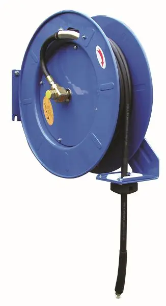 Planeta Schlauchaufroller ENL-809-102 mit geschlossenem Stahlblechgehäuse mit 10 m Gummiweisech 1/4" Anschluß G...