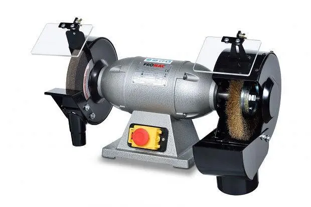 Promac Doppelschleifer 230 V 450 W mit Drahtbürste und Schleifscheibe 324F