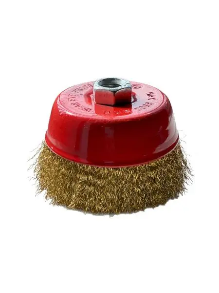 VaGo-Tools Topfbürste Drahtbürste 100mm Bürste gewellt Winkelschleifer &amp; Flex 09-002x1_xv