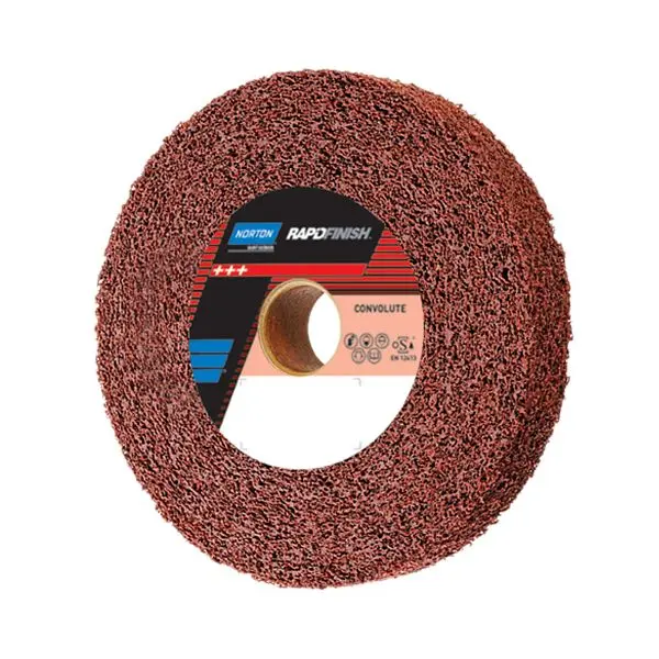 Norton Industrial Kompaktscheibe Rapid Finish DMA RED Metal Finishing Breite: 25 mm Durchmesser: 200 mm VE: 3 Stück 66261...