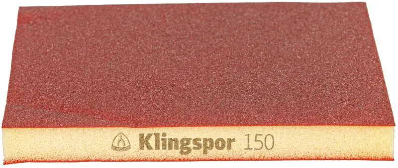 Klingspor SW 501 TR Schleifschwämme Alukleinformatumoxid 123 x 96 x 125 mm Korn 150 VE: 100 Stück 353263
