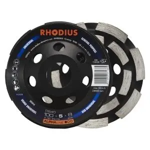 Rhodius ALPHAline DS40 Diamantschleiftopf Durchmesser [mm]: 100 Stärke [mm]: 8 Bohrung [mm]: 22.23 303416