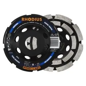 Rhodius PROline DS10 Diamantschleiftopf Durchmesser [mm]: 100 Stärke [mm]: 8 Bohrung [mm]: 22.23 302916