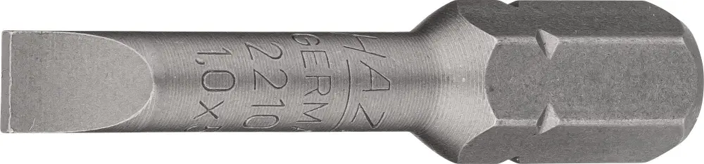 Hazet Bit Sechskant massiv 8 (5/16 Zoll) Schlitz Profil 1 x 5.5 mm 2210-9