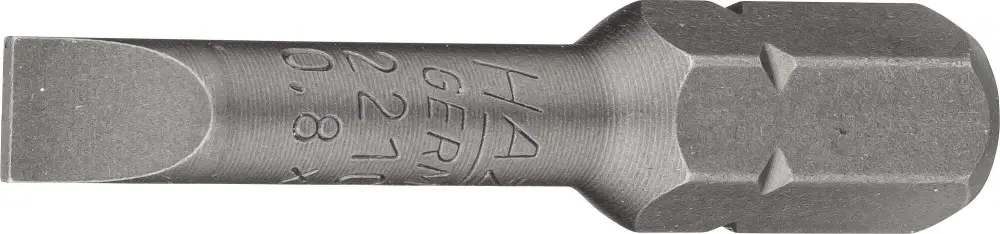 Hazet Bit Sechskant massiv 8 (5/16 Zoll) Schlitz Profil 0.8 x 5.5 mm 2210-8