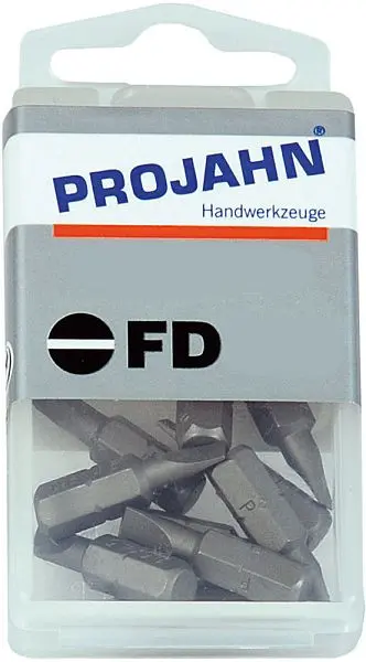 Projahn 1/4" Bit L25 mm Schlitz 40 x 05 mm 10er Pack 2721-10