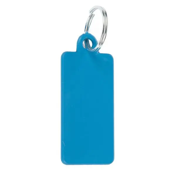 Hygostar Schlüsselanhänger 25 x 60 mm Kunststoff detektierbar blau VE: 100 Stück 85417