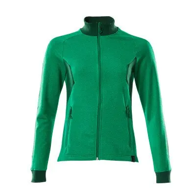 MASCOT® - Sweatshirt ACCELERATE mit Reißverschluss Grasgrün/Grün 18494-962-33303, Größe S ONE