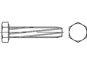 Gewinde-Schneidschrauben DIN 7513 Stahl M 8 x 40 galvanisch verzinkt VE=S (100 Stück)