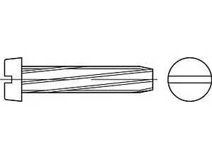 Gewinde-Schneidschrauben DIN 7513 Stahl B M 6 x 25 galvanisch verzinkt VE=S (500 Stück)