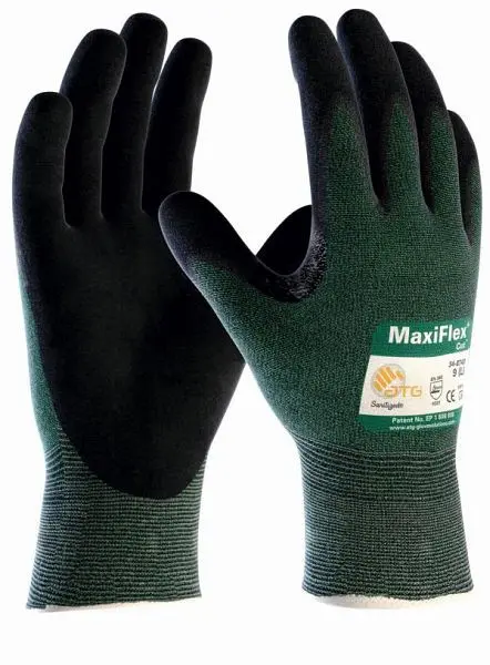ATG (34-8743HCT) Schnittschutz-Strickhandschuhe MaxiFlex Cut SB-Umverpackung Grösse: 10 Farbe: grün/schwarz VE: 1 Paar 2...