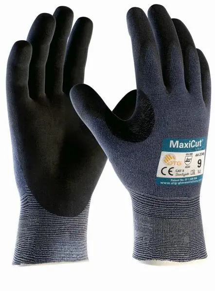 ATG (44-3745HCT) Schnittschutz-Strickhandschuhe MaxiCut Ultra SB-Umverpackung Grösse: 10 Farbe: blau/schwarz VE: 1 Paar 2...