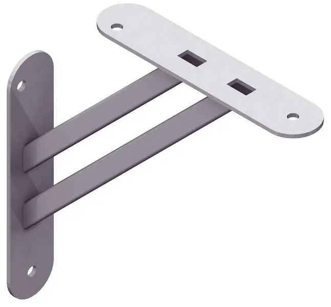 Element System DEKOKONSOLE MAGNETIC 180x180 mm WEISS ALU VE: 10 Stück 10902-00002
