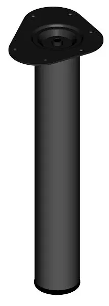 Element System STAHLROHRFUSS LOSE Ø60 400 mm SCHWARZ VE: 4 Stück 11102-00011