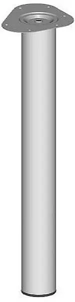 Element System STAHLROHRFUSS LOSE Ø60 900 mm WEISS ALU VE: 4 Stück 11102-00082