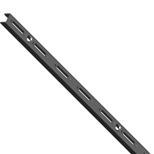 Element System WANDSCHIENE 1-REIHIG VE: 10 Stück LOSE 2000 mm SCHWARZ 10000-00089