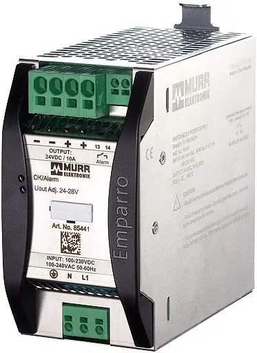 ELMEKO Emparro Schantiknetzteil 10A (85441) 1-phasig 100- 240 V AC / 24-28 V DC 10 42 10A 500