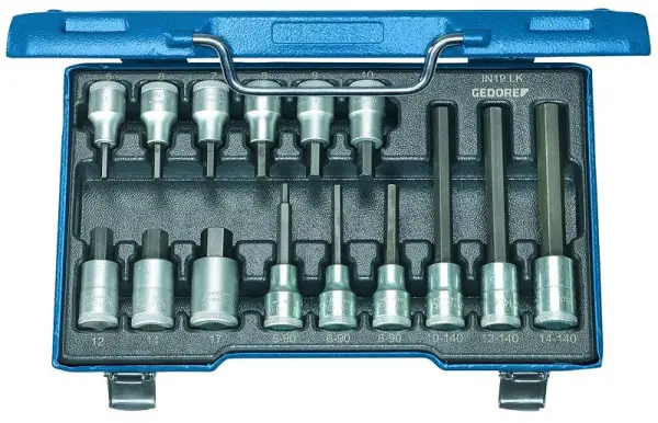 GEDORE Schraubenzieher-Satz 1/2" 15-teilig 5-17 mm 6129360