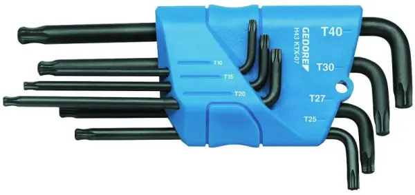 GEDORE Winkelschraubendreher-Satz im Hantiker 7-teilig TX T10-T40 1531441