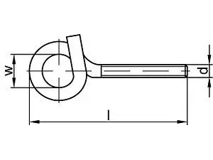 ART 88145 Starke Deckenhaken Typ 18E Stahl M 10 x 140 galvanisch verzinkt VE=S (20 Stück)