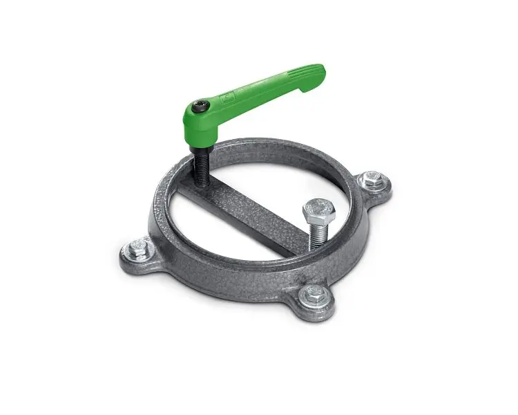 bott Drehteller für Schraubstock 125 BxTxH: 215 x 215 x 22 mm RAL 7016 80610006.19V