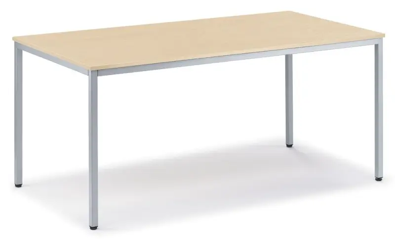Deskin Schreibtisch BASE L Ahorndekor Plattenstärke 25 mm B 1800 x T 800 ohne Rollcontainer 274090