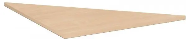 geramöbel Verkettungsplatte Dreieck 90° inkl. Verkettungsmaterial 800x800x680-820 Buche S-617508-B
