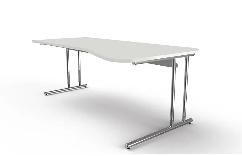 Kerkmann Freiformtisch B 1950 x T 800/1000 x H 680-820 mm Artline Farbe: Weiß 11766510