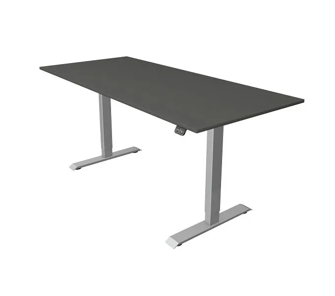 Kerkmann Kompakttisch B 1800 x T 800 mm elektrisch höhenverstellbar von 740-1230 mm anthrazit 10227913