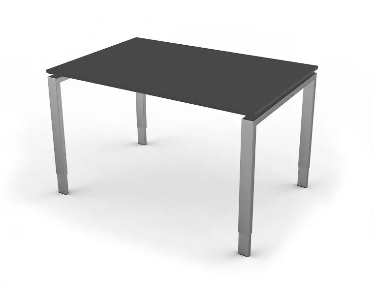 Kerkmann Schreibtisch mit 4 Bein-Gestell Form 5 B 1200 x T 800 x H 680-820 mm anthrazit 11416013