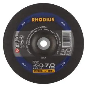 Rhodius PROline RS2 Schruppscheibe Durchmesser [mm]: 230 Stärke [mm]: 7 Bohrung [mm]: 22.23 VE: 10 Stück 200274