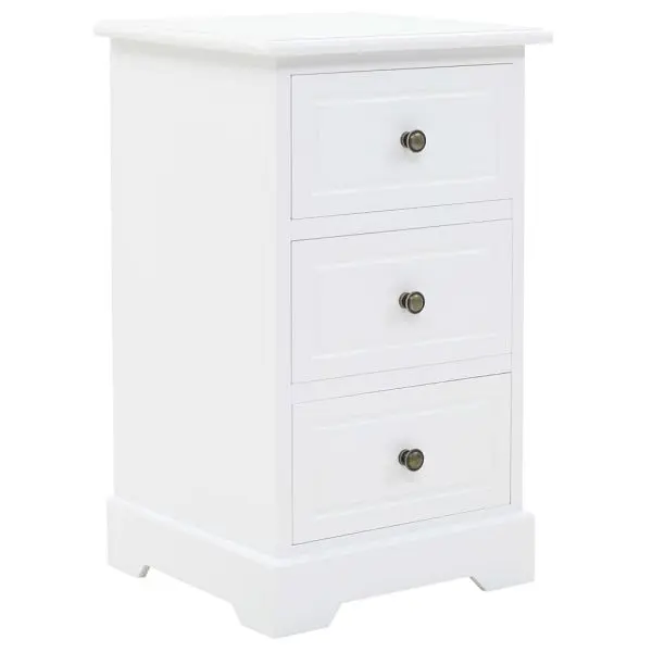 vidaXL Nachtschrank MDF und Kiefernholz 35x32x59 cm 245756