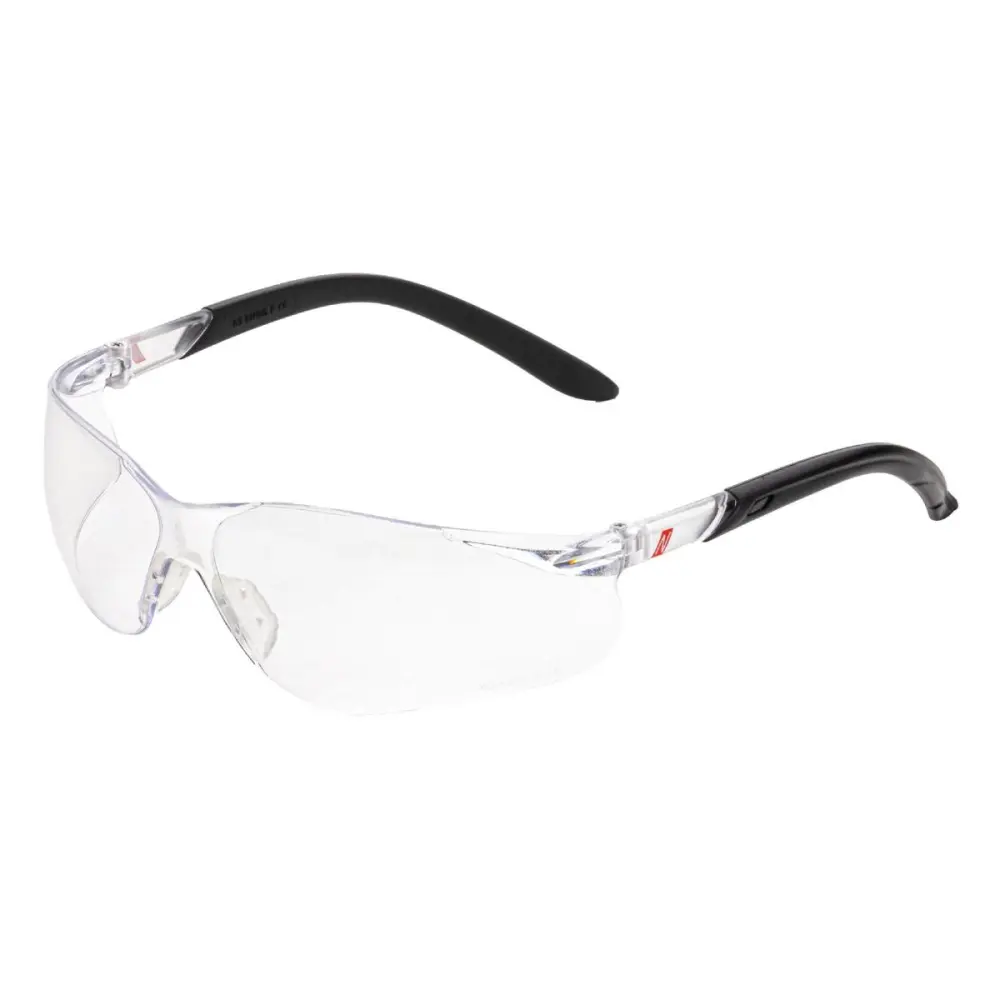 NITRAS VISION PROTECT Sicherheitbrille Tragkörper schwarz / transparent Sichtscheiben klar VE: 120 Stück 9010