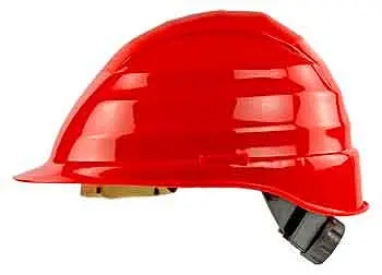 Lemp Elektrikerschutzhelm rot EN 50365 mit Einhanddrehverschluß 66201201