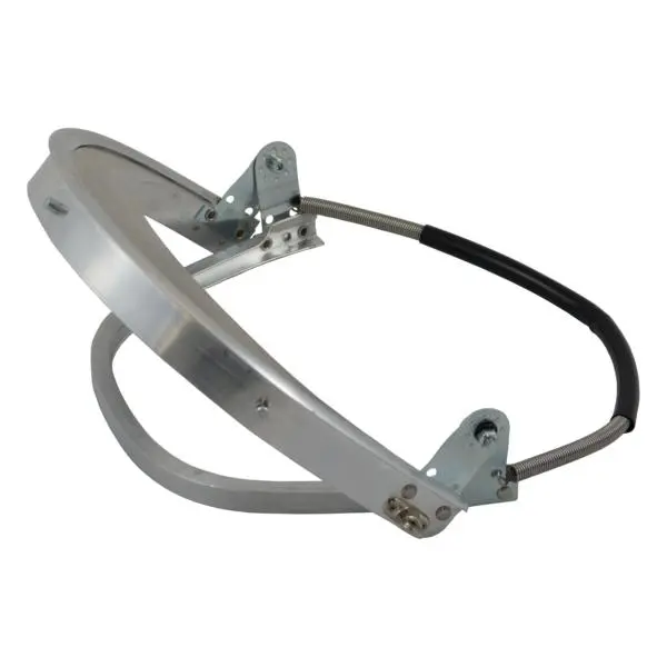 AschuA Alu-Helmhantikerung für Kapselgehörschutz mit Schaumstoff im U-Profil angepasst für Schuberth Helm BOP u.. GFKHH...