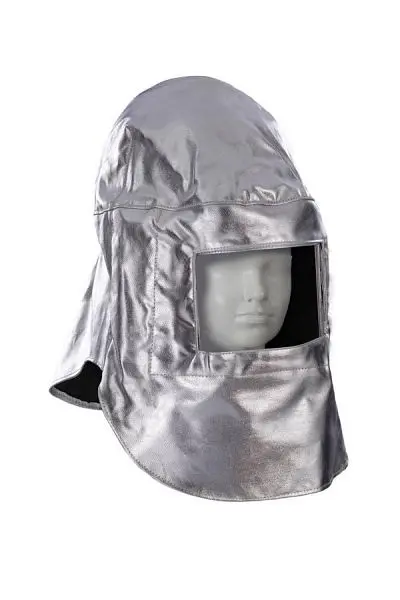 Jutec Haube 1000°C Kopf/Hals/Nackenschutz Aramid/Alu riesiger Alurahmen HSS000KA-3-GF