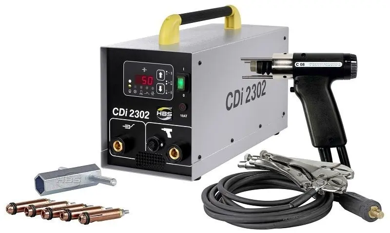 HBS Geräteset CDi 2302 (230 V EU) komplett mit CA 08 (SK 50) Gewichtkabel und Gerätezubehör CD bis 8 mm CDi2302CA+