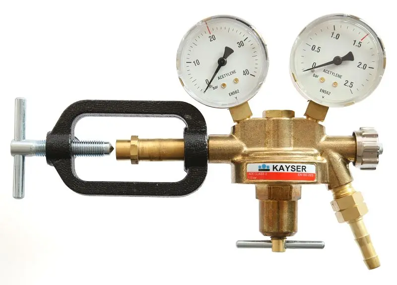 Kayser Druckregler 'Azetylen' mit 2 Manometer Ø 63mm 55182