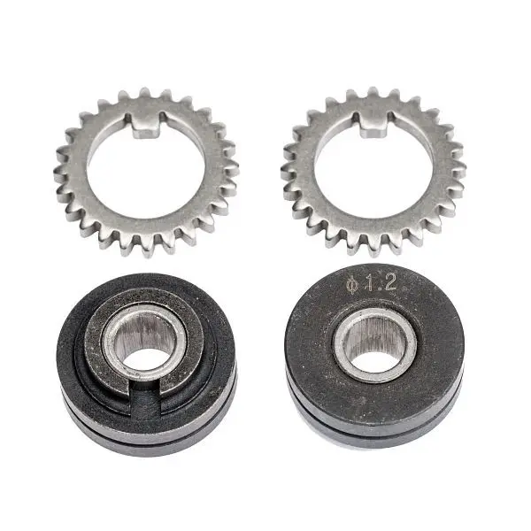 Schweißkraft Vorschubrollenpaar mit Zahnkranz für Massivdraht 08 mm 1033601
