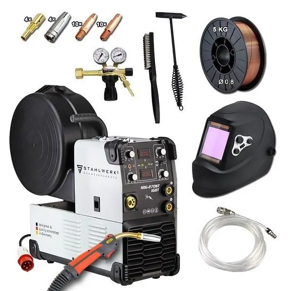 STAHLWERK MIG 270 Schweißgerät ST IGBT- Vollausstattung 1224