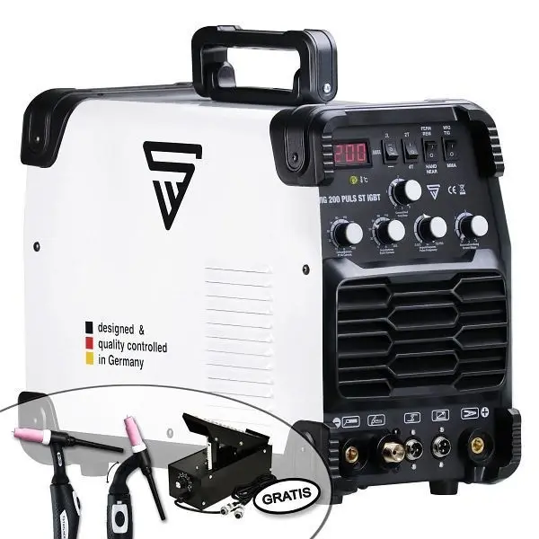 STAHLWERK Schweißgerät DC WIG 200 PULS ST 1111
