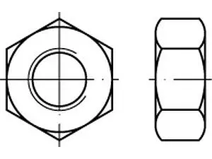 Sechskantmuttern DIN 934 Messing M 5 VE=S (1000 Stück)