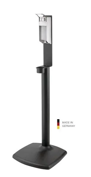 König &amp; Meyer Desinfektionsmittelsäule inklusive Spender schwarz struktur 80358-000-56