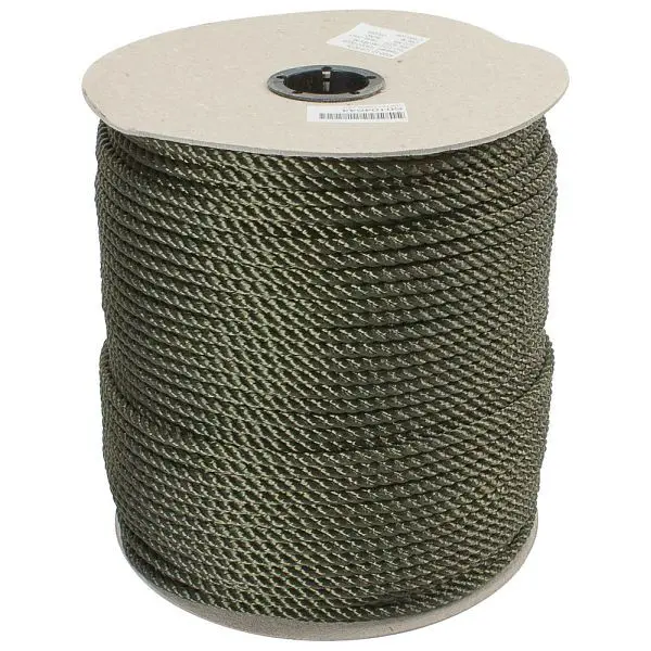 Dönges Faserseil Polyester Ø 4 mm bronzegrün geflochten imprägniert VE: 220 m 101137