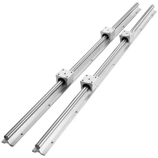 VEVOR Linearführung Linearschiene Einschübe SBR20-1200mm Kohlenstoffstahl Alukleinformatum VE: 2 Stück ZXDGSBR20MM125YV3V0
